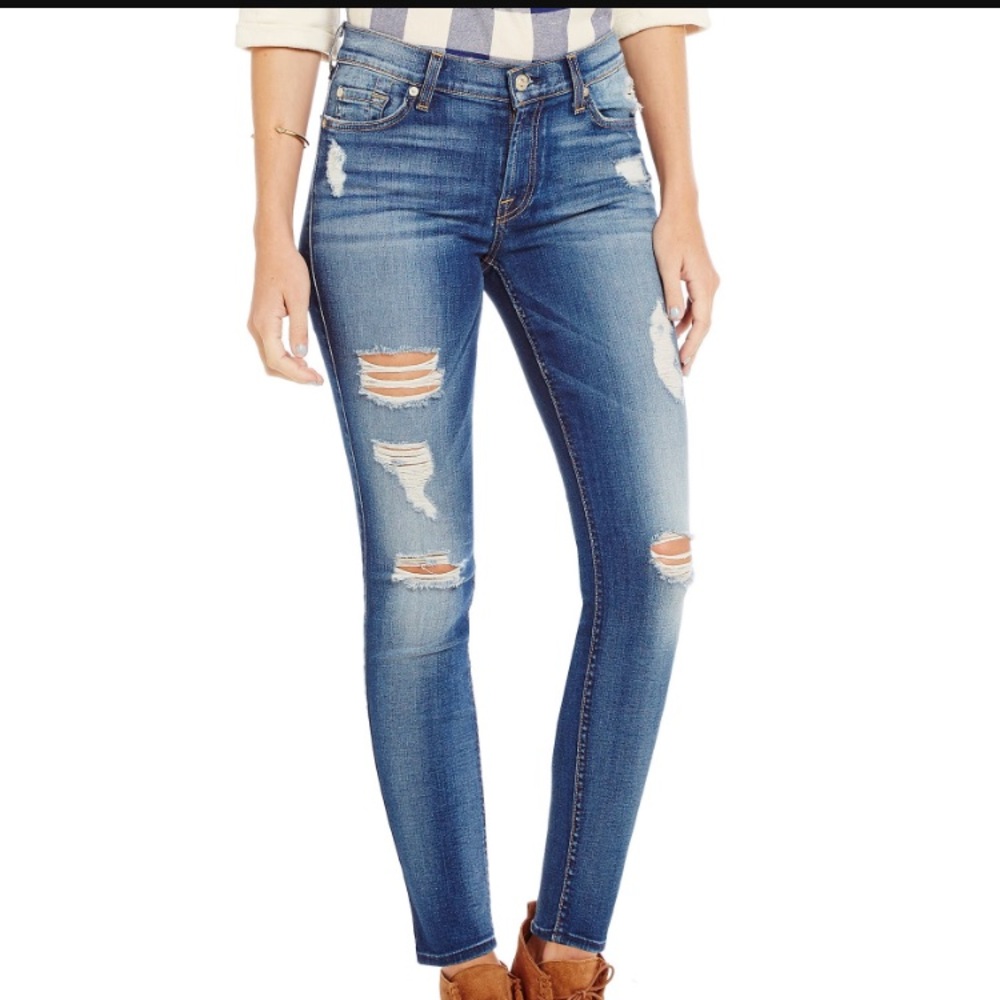 NWOT 7 for all mankind High Waist Roxanne skinny